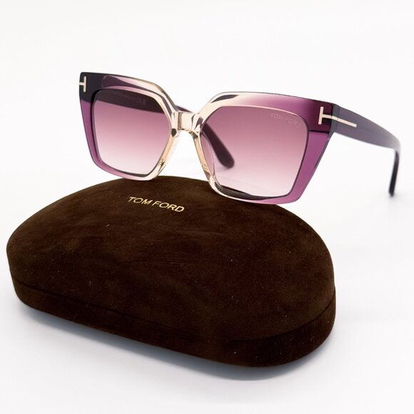 NEW TOM FORD TF1030 83Z BLACK/VIOLET FT1030/S 83Z WOMEN SUNGLASSES TOM FORD - Picture 1 of 10
